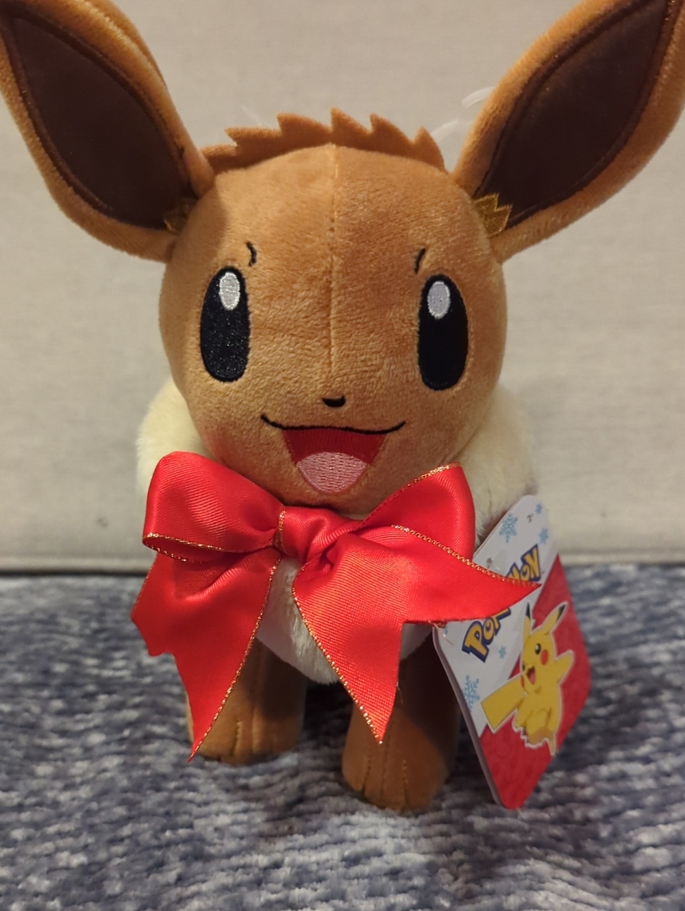 8in 2022 Christmas Eevee Plush - From Pokemon
